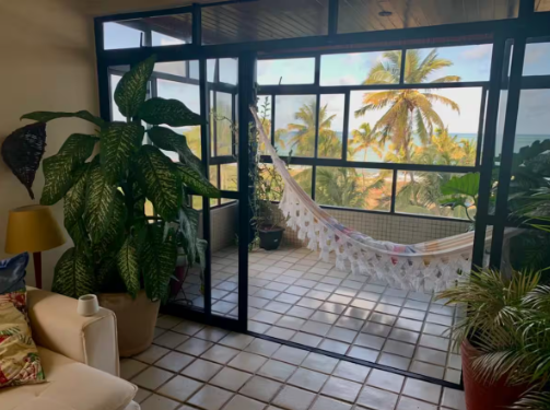 Lindo apt pé na areia em Cabedelo! Ampla varanda!