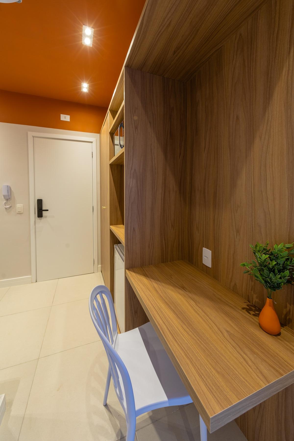 Campo Belo Studio with Pool and Gym