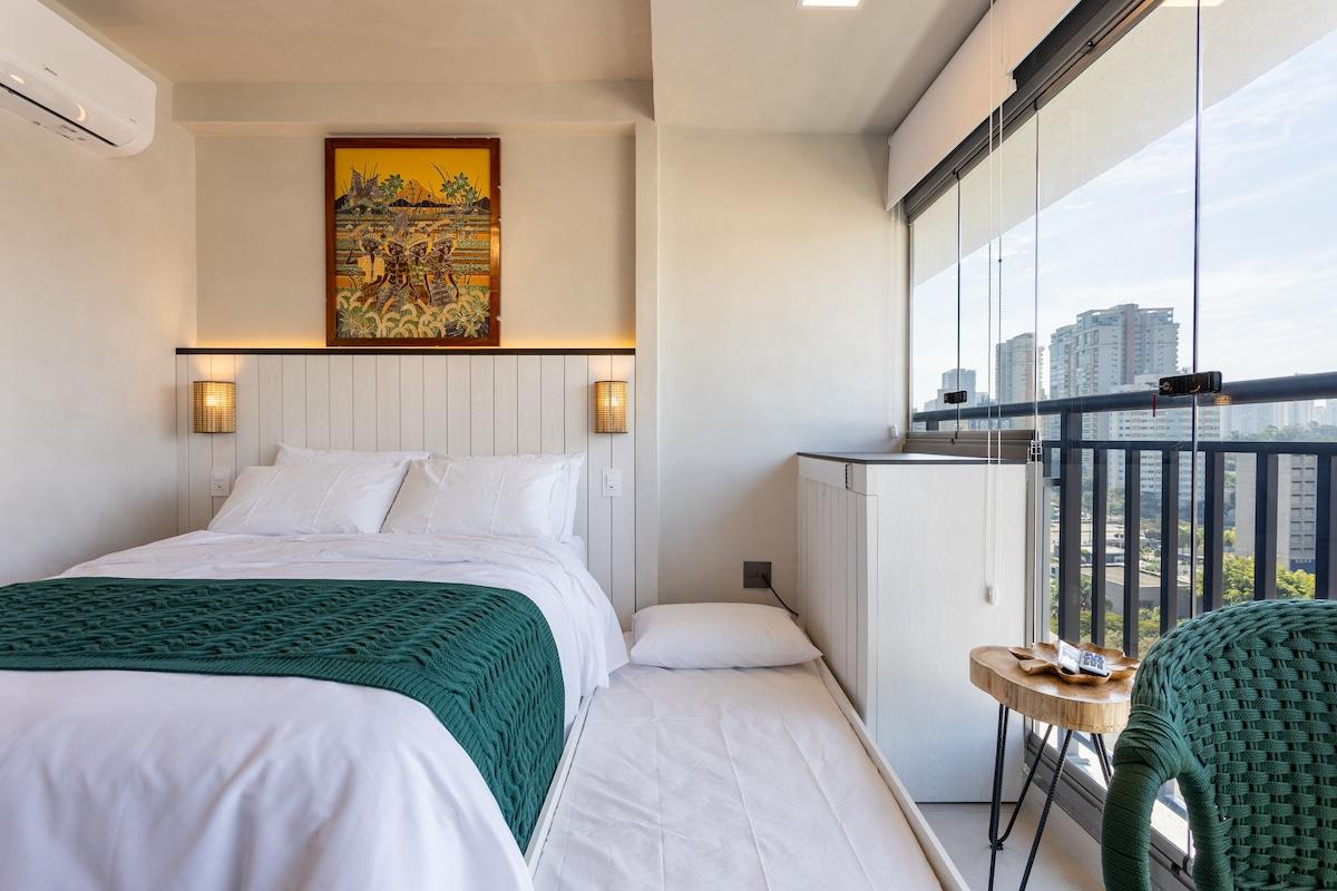 Apartamento en Brooklin con Gimnasio y Sala de Juegos