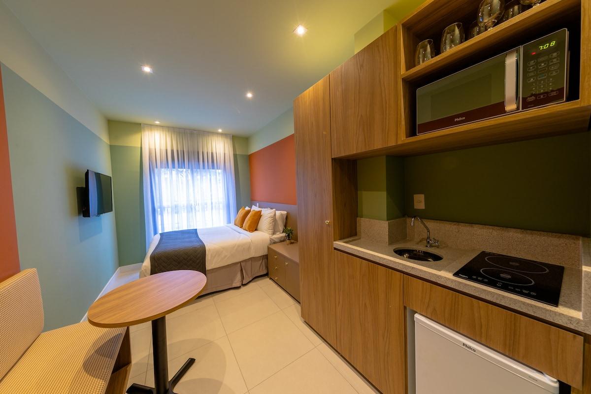 Campo Belo Studio for 2 with Pool and Gym