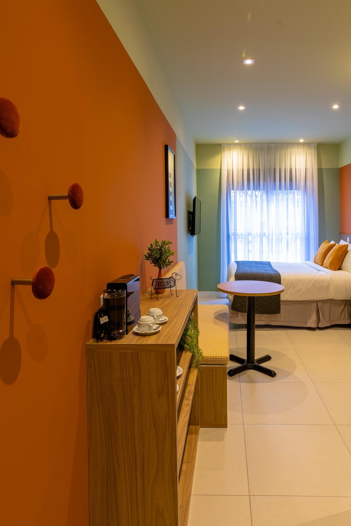 Cozy Studio in Campo Belo with Pool and Gym