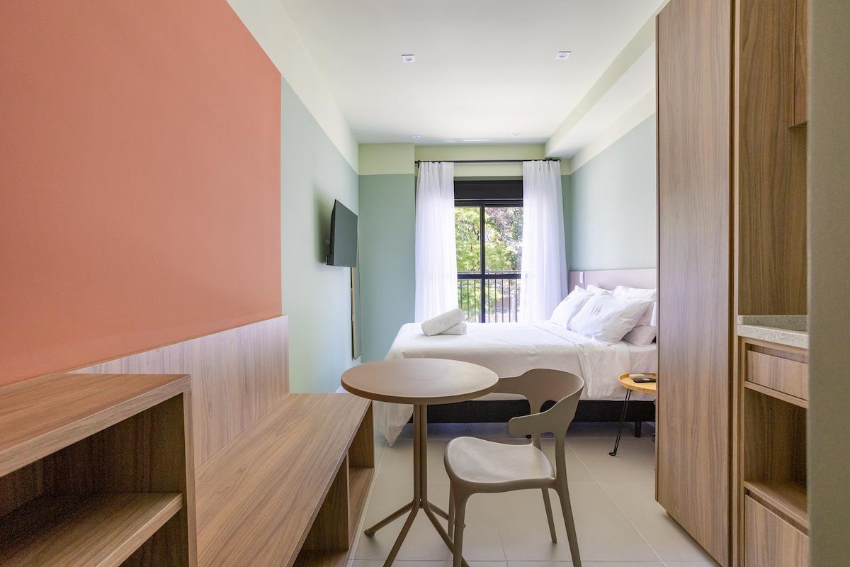 Apartamento en Campo Belo con Piscina, Gimnasio y Balcón