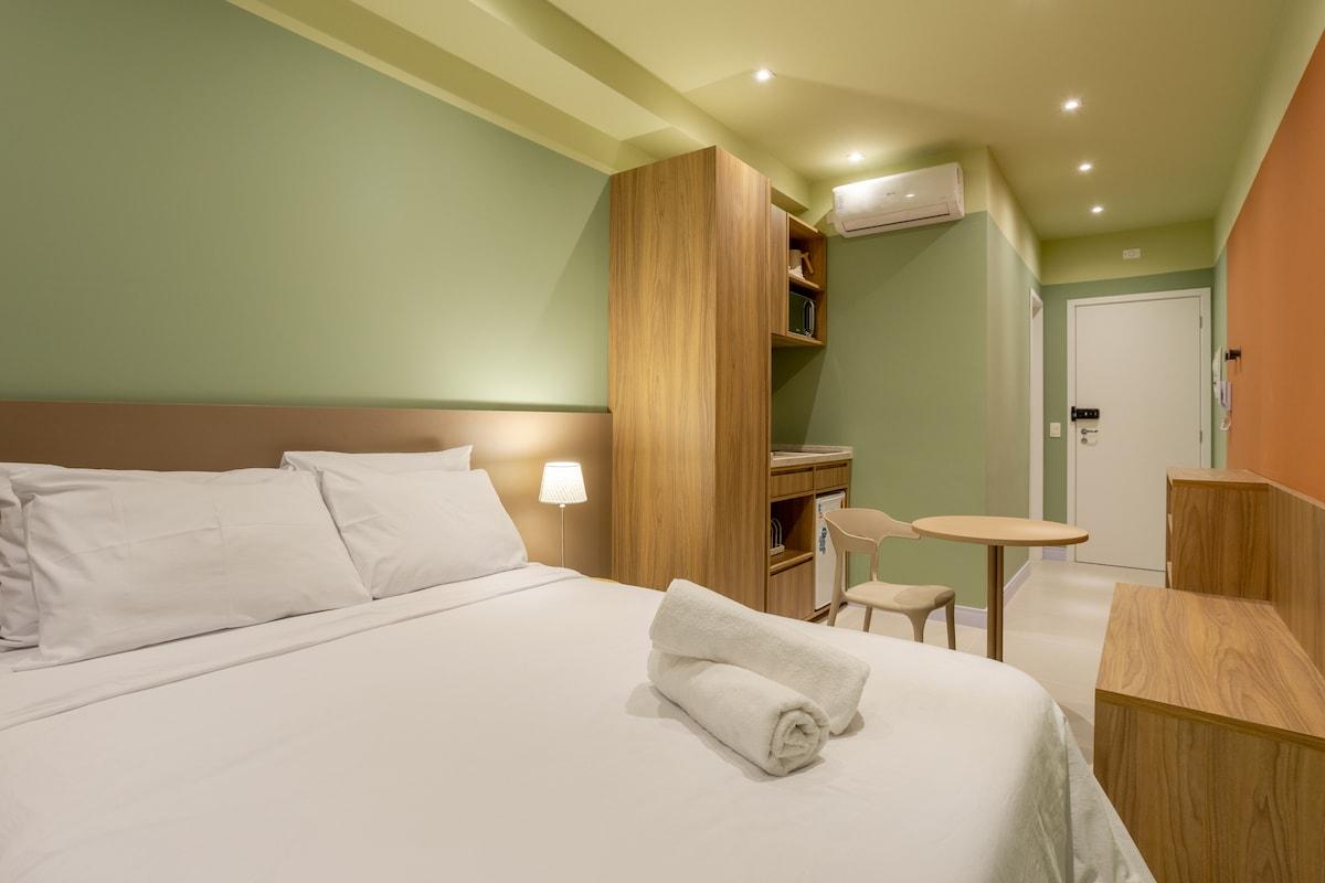 Apartamento en Campo Belo con Piscina, Gimnasio y Balcón