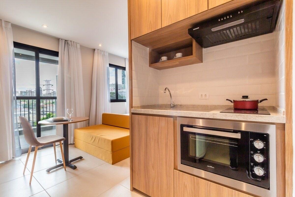 Apartamento no Coração do Campo Belo com Ar-Condicionado, Piscina e Wi-Fi