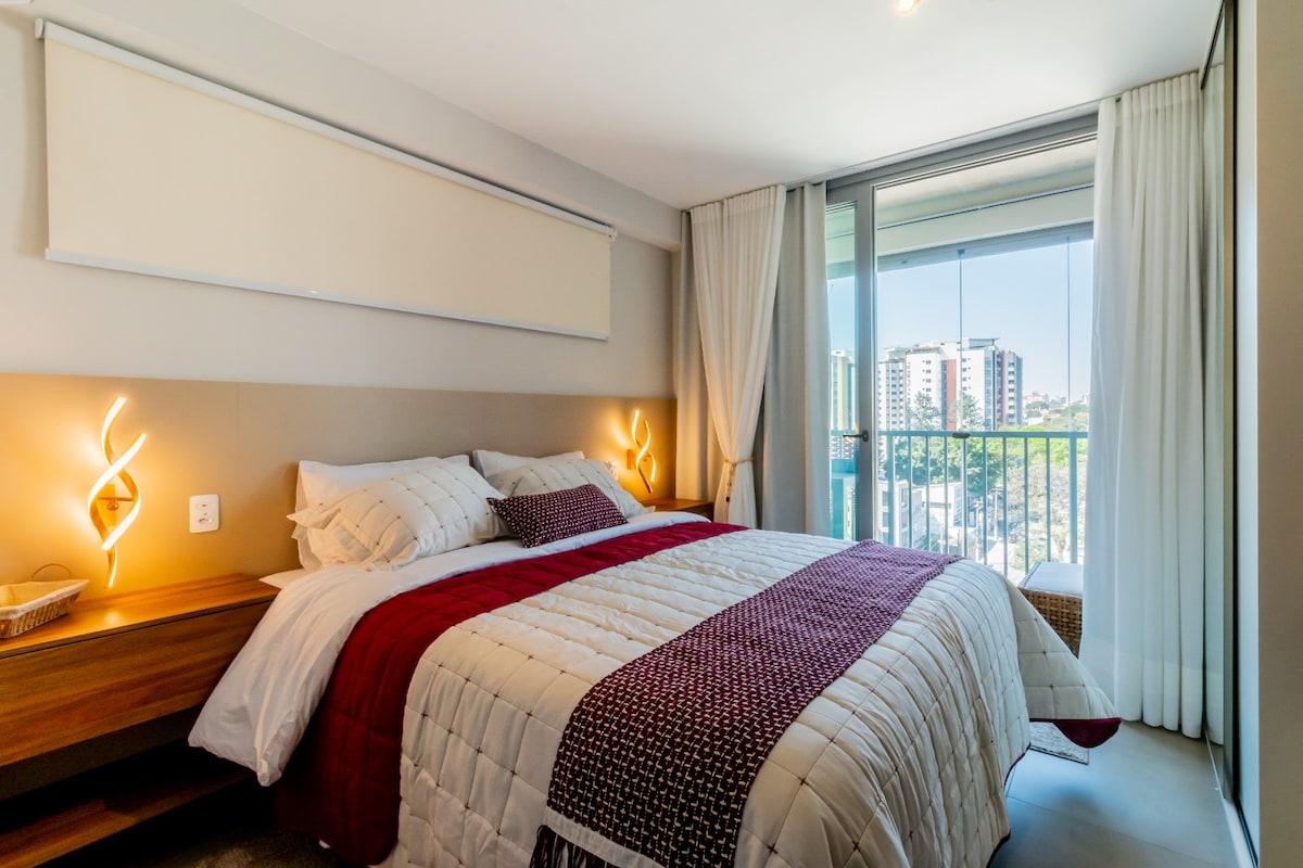 Estudio con Aire Acondicionado, a 160m del Shopping Ibirapuera